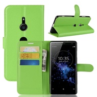 Phone Case For Sony Xperia XZ XZS XZ1 XZ2 XZ3 Premium Compact Wallet Leather Flip Stand Casing Cover