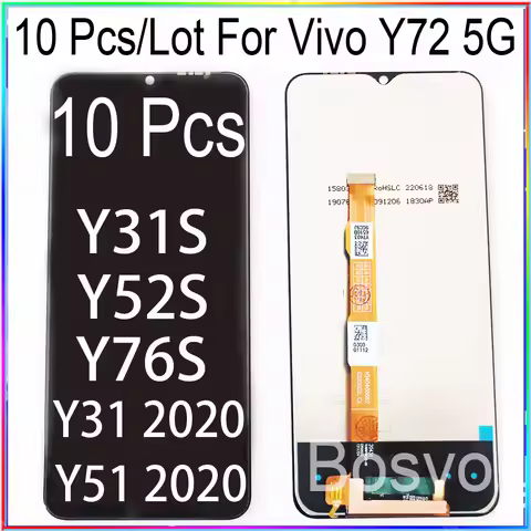 WholeSale 10 Pieces/Lot For Vivo Y72 5G Screen LCD Display With Touch Digitizer Y31S And Y31 2020 An