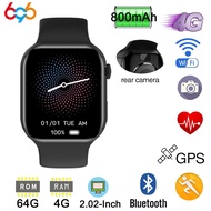 2024 New DM60 4G LTE Square Screen Smart Watch Android System 4GB 64GB 2.02 Inch IPS Screen Smartwatch DM60