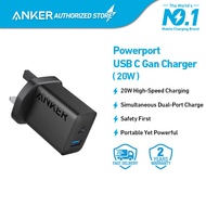 Anker Powerport USB C Gan Charger (20W) | BLACK / WHITE