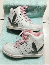 Playboy 增高鞋 休閒鞋 白色 粉色 23.5 二手