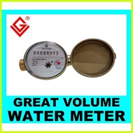 △ ☃ ☎ GREAT VOLUME WATER METER 1/2 SOLID BRASS SINGLE or MULTI JET