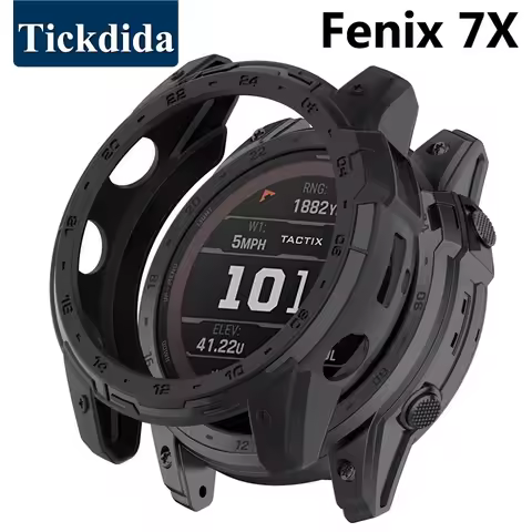 TPU Case for Garmin Fenix 7X Pro 6X 5X Tactix 7 Pro Fenix 7 6 5 Enduro 2 Soft Silicone Transparent C