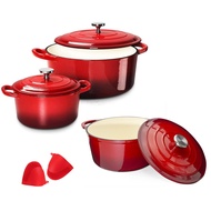 Enamel cast iron pots Cooker Cast Iron Multi Cooker Skillet Set Cast Iron Dutch Oven Enamel cast iron frying pan