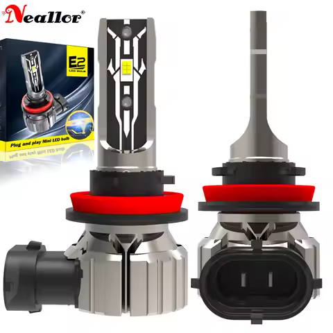 2x H11 H8 Led Fog Lights Headlight Canbus H16 H9 Car Bulb 6000K Diode Driving Running Lamp 12v 55w F
