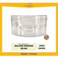 Bekas Kuih Raya Transperant Bulat / Cookies Container Transparant Round / SP-189 / 24PCS / Homebaker