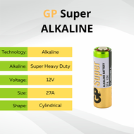 GP 23A/27A Super Alkaline 12V /GP Ultra Plus Alkaline Battery 9V(KOOK)