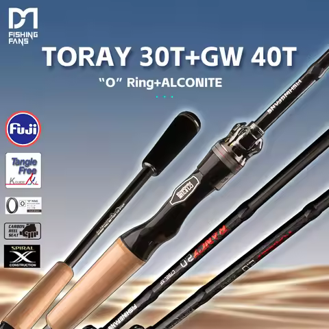 FISHINGFANS RANCY 2.0 FUJI O GUIDE AA CORK HANDLE RATTLE REEL SEAT DECORATIVE CARBON TAPE L ML M POW
