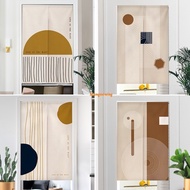 Customized Door Curtain House Silent Style Cotton Linen Fabric Door Curtain Household Minimalist Room Door Curtain Kitchen Shade Curtain Living Room Door Curtain Toilet partition curtain Bedroom Half Curtain Long Curtain Wide Door Curtain Short door curta