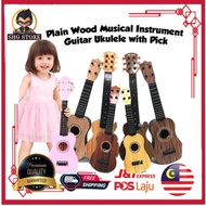 🔥READY STOCK🔥 Gitar Budak Gitar Kanak Kanak Gitar Kecil Ukulele / Musical Instrument Guitar Ukulele with Pick for Kids