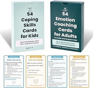 108 Coping Skills Cards for Kids & Emotion Coaching Cards for Adults - Somatic Therapy for Stress Re