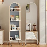SEVENWOOD Cermin Asthetic Cermin Dinding Hiasan Ruang Tamu Standing Mirror Full Body Mirror With Sto