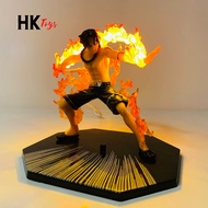 OnePiece ACE model 15cm high, letterless base with USB led - Fzero set - One Piece - No box - HKTOYS