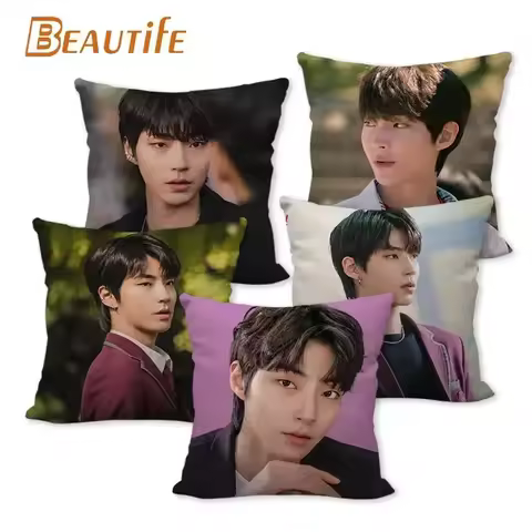 Custom Hwang In Yeop HOT KPOP Pillowcase 45X45cm Wedding Decorative Eco-Friendly Cotton Linen Fabric
