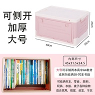 【TikTok】School Equipment Book Classroom Storage Box Foldable Storage Box Wheel Trolley Car Dormitory Dormitory Storage B