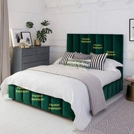 Velvet Bed Divan Bed Katil Add On Foam Mattress
