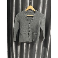 N Knitted Sweater Gray Color Tight Fabric Bust 32-33 If There Is A Button You Don't Stick Can Add It