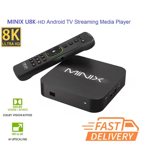 MINIX U8K Android TV box Streaming Media Player A3,live sports, Dolby Vision-Atmos, AI picture enhan