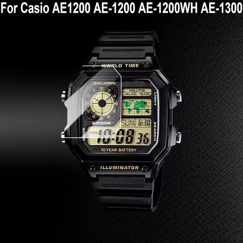 For Casio AE1200 AE-1200 AE-1200WH AE-1300 Full Screen H-D Anti Scratch Wear Resistant Transparent S