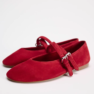 NEW Genuine ZARAˉ 2024 Autumn New Womens Shoes Leopard Print Double Tape Leather Ballet Flats French