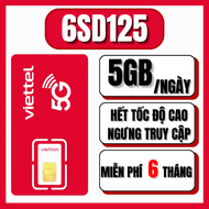 ( FLASH SALE 50%) Sim 4G 5G Viettel Trọn Gói 1 Năm Data Tốc Độ Cao + Miễn Phí Nghe Gọi KHông Nạp Tiề