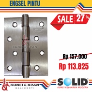 STAINLESS STEEL BUTTERFLY HINGE SOLID DOOR HINGE HSS SLD EK 07 4X3X2 US32D /