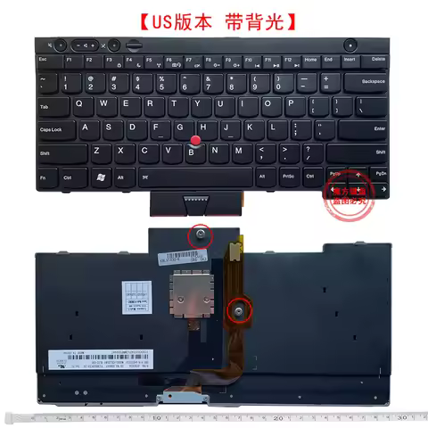 Backlit New EnglishUS/RU Keyboard for Lenovo ThinkPad L530 T430 L430 T430S X230 W530 T530 T530I T430