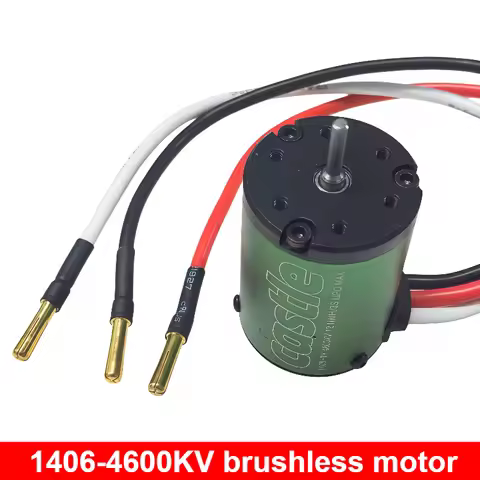 1pc Castle Castor 1406 4600KV four pole brushless motor 1/10 off-road short card Bigfoot remote cont