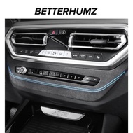 For BMW X3 G01 G45 X4 G02 iX3 G08 Made of Alcantara Wrap Center Console CD Panel Trim Cover Car Inte