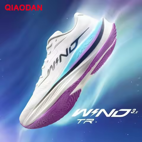 QIAODAN WIND 3.5TR Men Waterproof Sneakers 2025 Autumn Winter Shock Absorption Rebound Racing Runnin