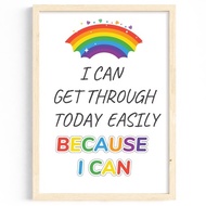 Kids Poster I can SIZE A4 A3