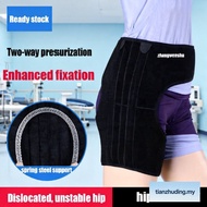 Hip support brace groin and hip brace black adjustable quadricep sciatica pain relief, adjustable hi