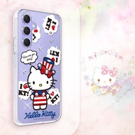 Samsung Galaxy A55/A54/A53/A35 輕薄軍規防摔水晶殼-凱蒂美國派