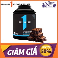 Rule 1 R1 Protein Whey Blend 5Lbs 68 Servings CHOCO FUDGE – Combining 3 Types of Whey, Powerful Musc