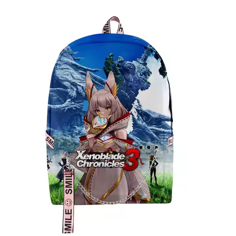 Classic Cool Xenoblade Chronicles 3 Game 3D Print School Bags Unisex Oxford Waterproof Notebook mult