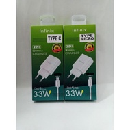 INFINIX MIRCO & TYPE C 33 WATT CHARGER