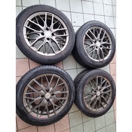 Eurobahn 16 inch pcd 100 sport rim mini cooper r56 honda jazz vios myvi alza