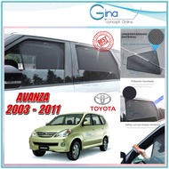 (6pcs) Toyota Avanza 2003-2011 Magnetic Sunshade Magnet Sun Shade Window Shade Sunshield Car Window 