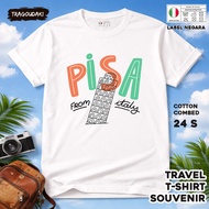 ITALY SOUVENIR T-SHIRT 24 WEAR ITALY COUNTRYTAG COTTON 24S SOUVENIR PREMIUM GIFT
