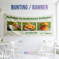 Banner / Bunting / Sticker Printing Banner Bunting Printing Harga Kilang Custom Design Sendiri | FAS
