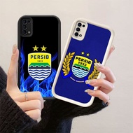 HK-2 AING PERSIB Football Club Shockproof Casing for Black and White Silicone OPPO Realme Reno Find 