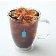 BLUE BOTTLE Bodum Double Wall Glass Mug 300ml, Bluebottle Cup