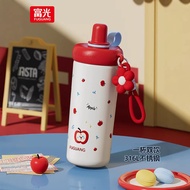 Fuguang Thermos Cup Student 316L Stainless Steel Portable Large-Capacity Straw Water Cup Christmas G