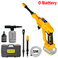 KEELAT LED Brushless Water Jet 3rd Gear Cordless Car Wash Cleaner Spray Gun Water Jet Pump Portable 