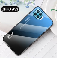 For OPPO A93 Case GradiGradient Tempered Glass Phone Case For OPPO A93 2020 Cover Casing Fashion Coo