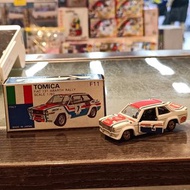 （黃埔聚寶坊B1b號舖 Sweetymagic 門市現貨) 日本製藍盒 Tomica F11 Fiat 131 Abarth Rally 1/60