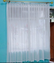 Gorden Blackout kombinasi lis biru. Gorden blackout model poni. Gorden blackout minimalis..Gorden ko