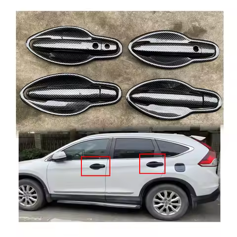 For Honda CRV CR-V CR V 2012 2013 2014 2015 Auto parts Carbon Car Door Handle Bowl Cover Protector P