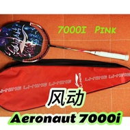 Li Ning 7000i Badminton Racket AERONAUT 7000I Pink High Quality Full Carbon Badminton Racket 4UG5 wi