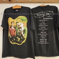 Vintage GREEN DAY 1994 insomniac Bio Washed เสื้อทัวร์ เสื่อวง เสื้อวินเทจ เสื้อยืดวง